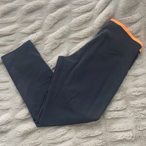 Reebok Leggings in Gray with Orange Accent